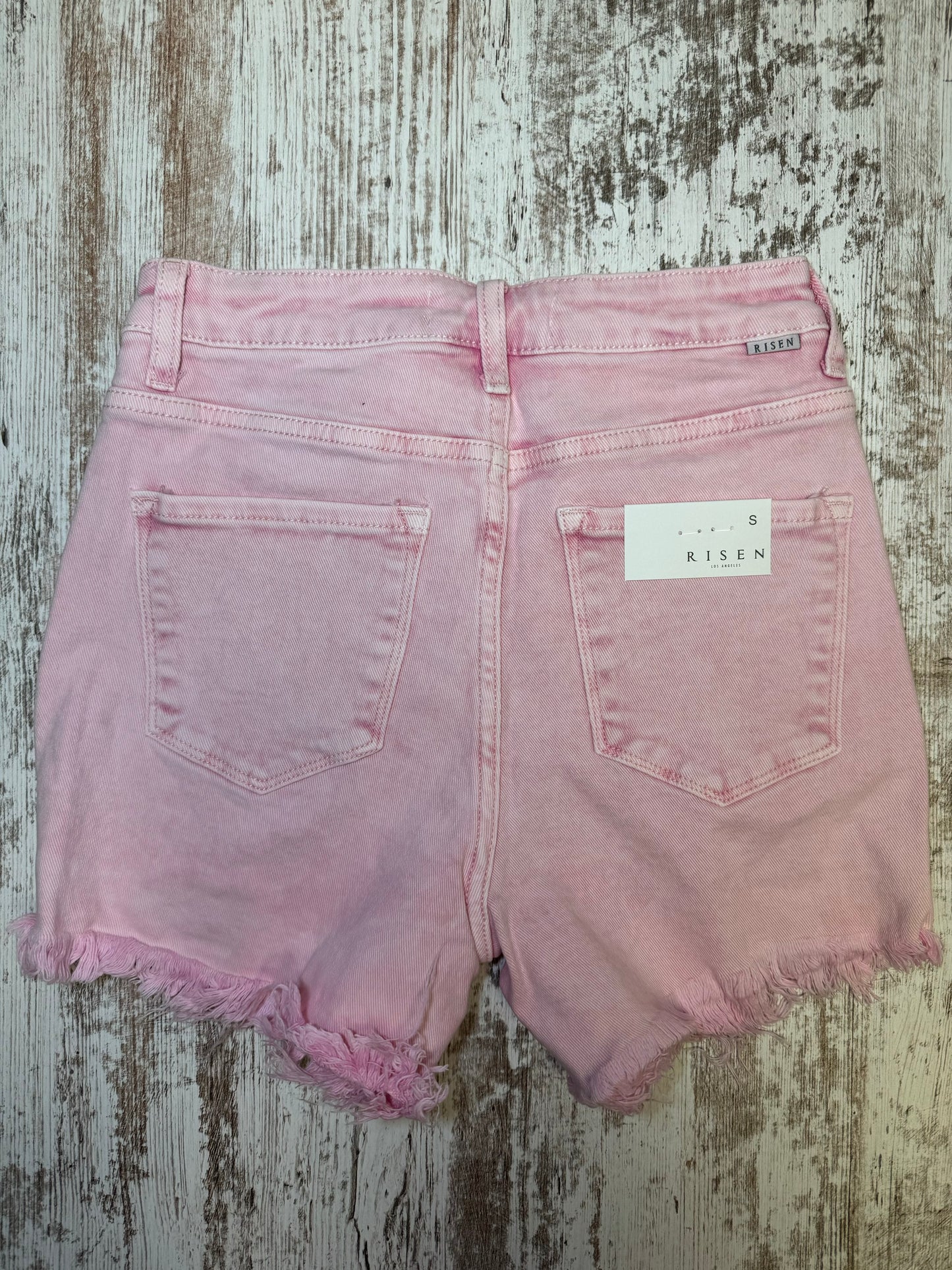 Risen High Rise Pink Denim