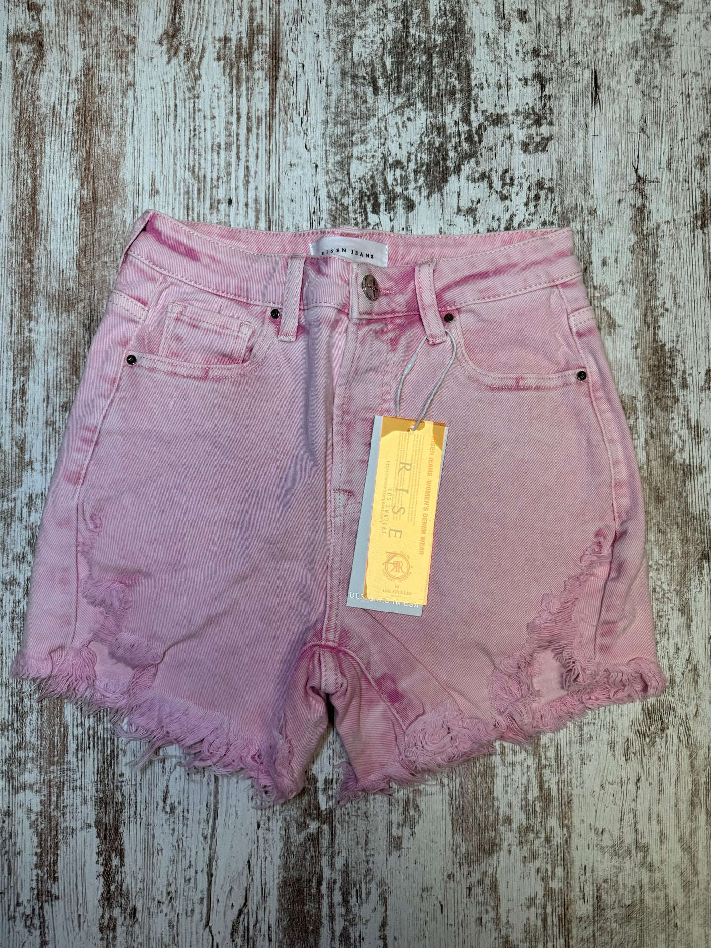 Risen High Rise Pink Denim