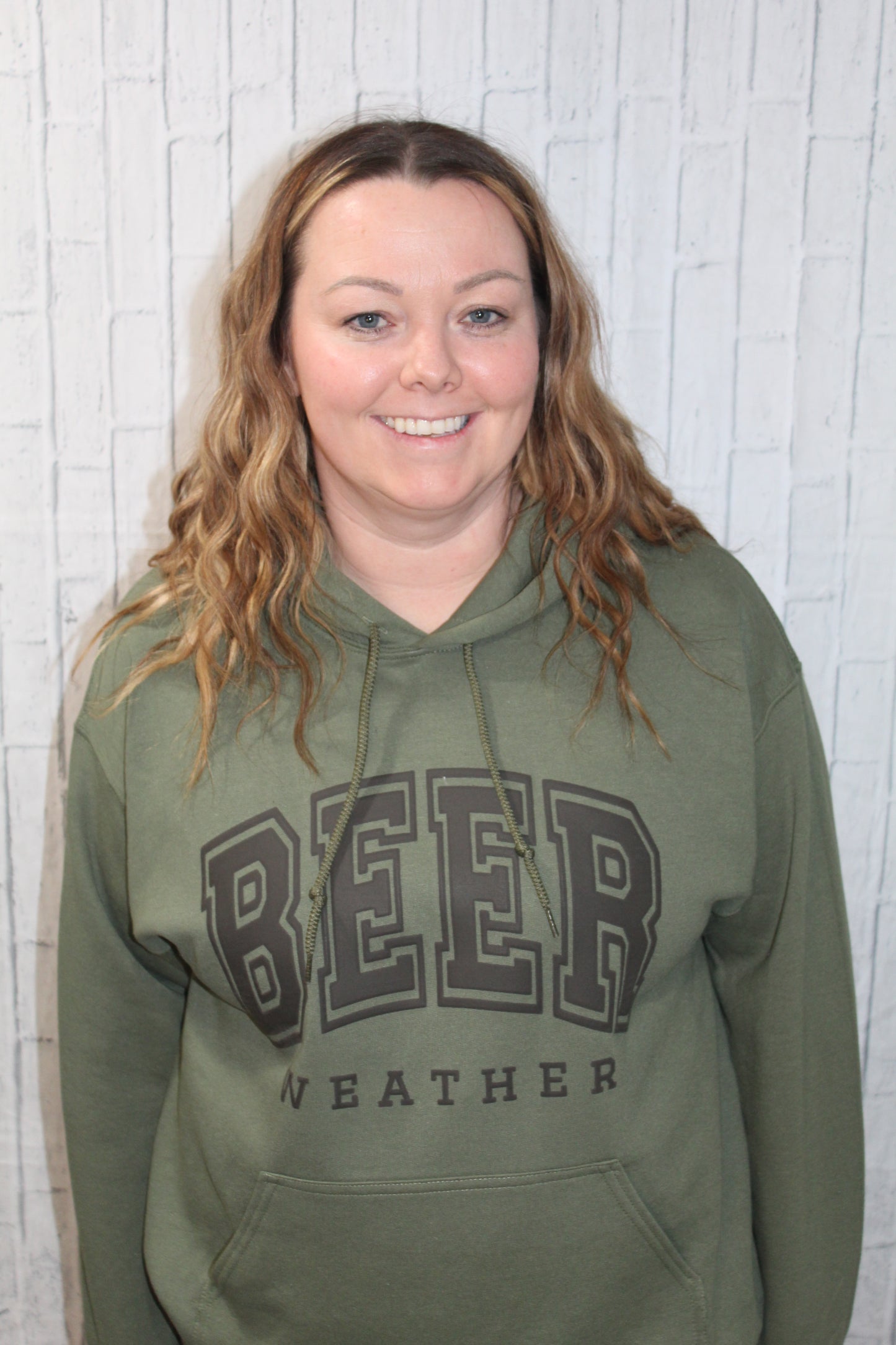 Beer Weather Hoodie (puff print)